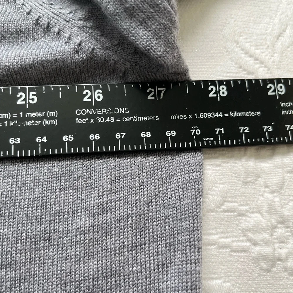 NWT M MAGASCHONI Wool Men’s V- Neck Sweater Pullover Gray XXXL Base Layer